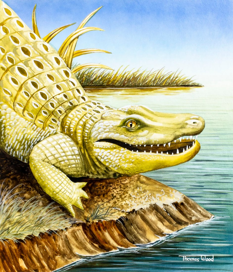 Thomas C Wood (US,20/21C) watercolor painting (1 of 13)