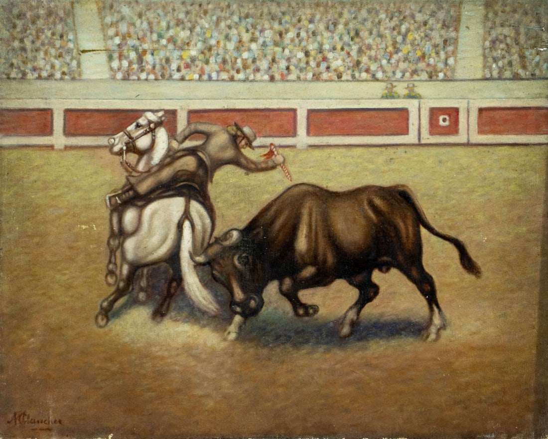 Arnold Plancher (NY,mid 20C) oil painting (1 of 14)