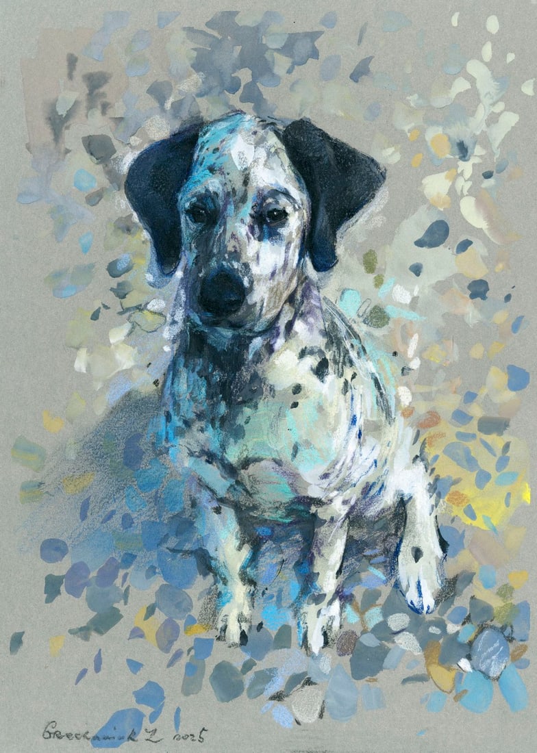 Zoya Grechanyuk (Ukraine,b 1977) mixed media painting (1 of 12)