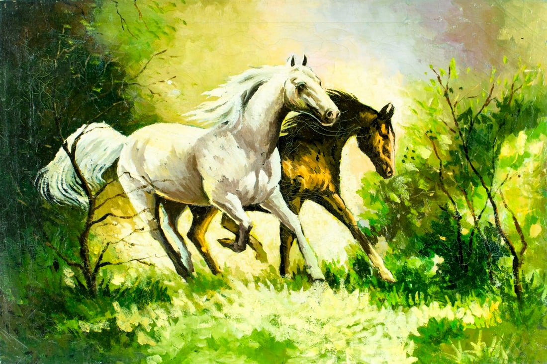 Vintage 20C American oil painting (1 of 12)