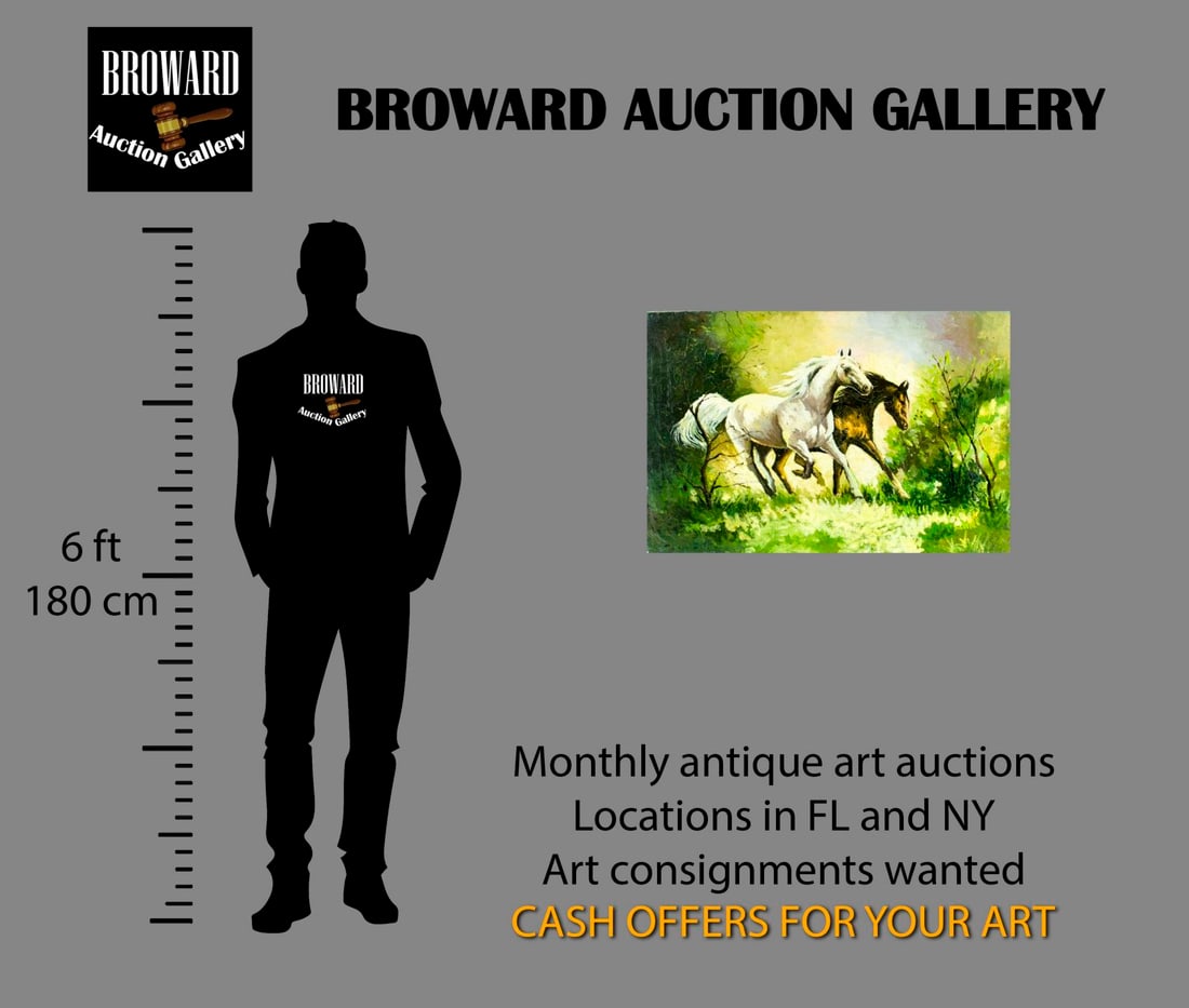 Vintage 20C American oil painting - 2