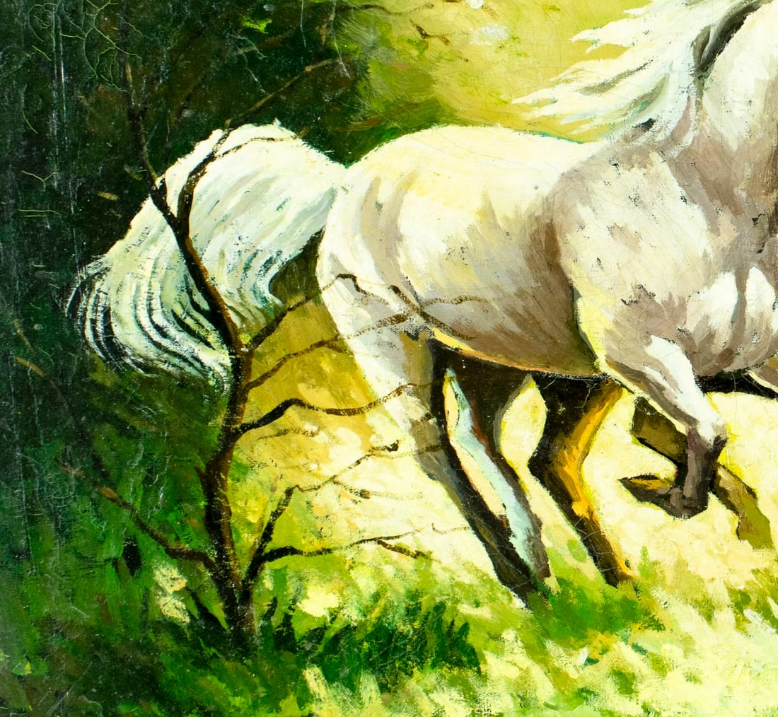 Vintage 20C American oil painting - 5