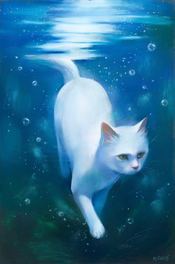 Olga Kuznezova (Ukraine,b 2000) pastel painting (1 of 12)