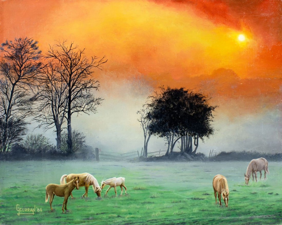 Grace L Curran (US,20C) oil painting (1 of 12)