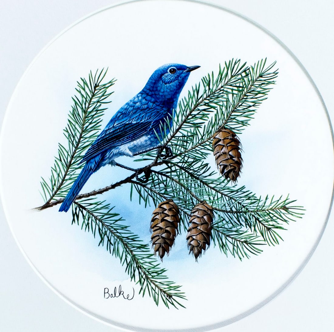 Don Balke (NC,1933-?) gouache painting (1 of 13)