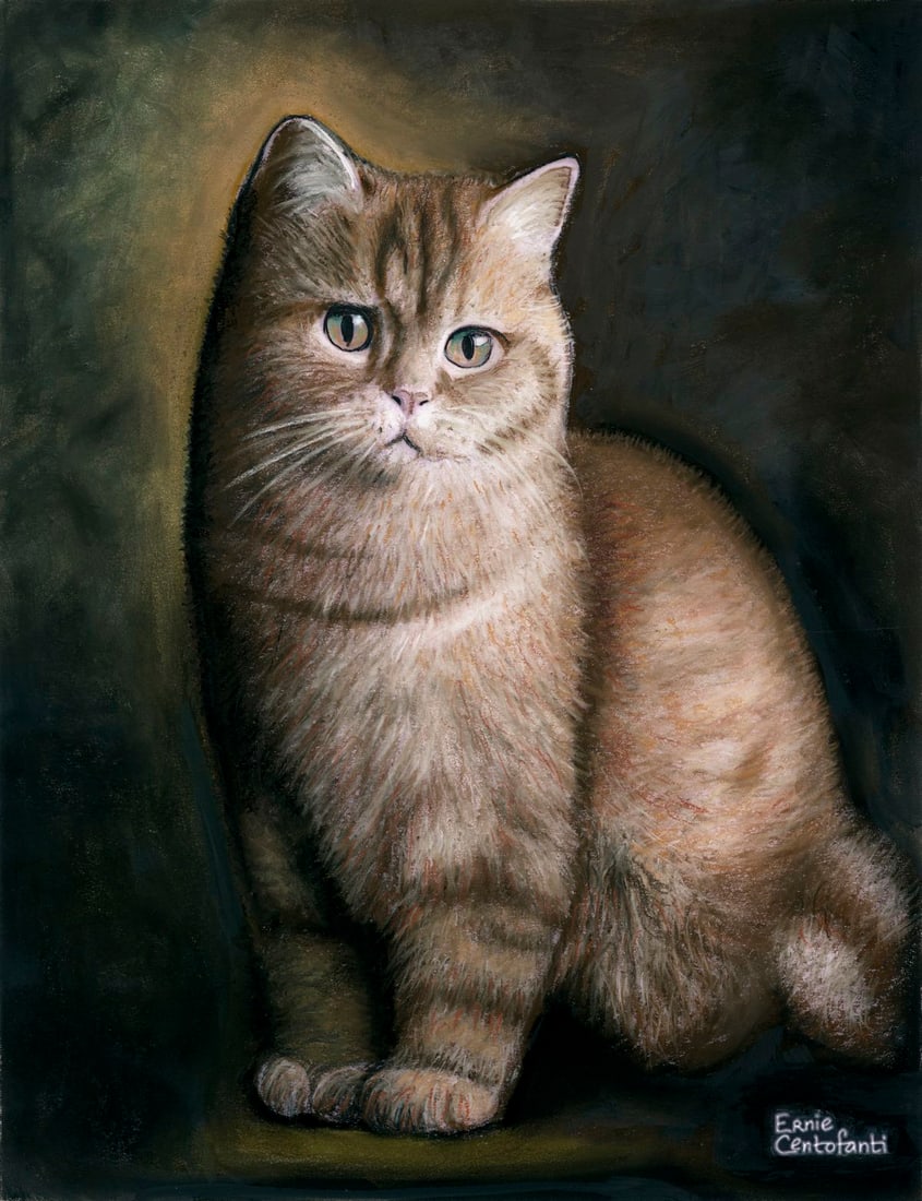 Ernie Centofanti (CA,b 1956) pastel painting (1 of 12)