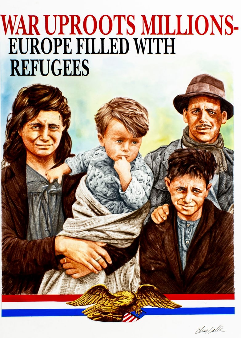 Chris Calle (US,b 1961) mixed media painting (1 of 13)