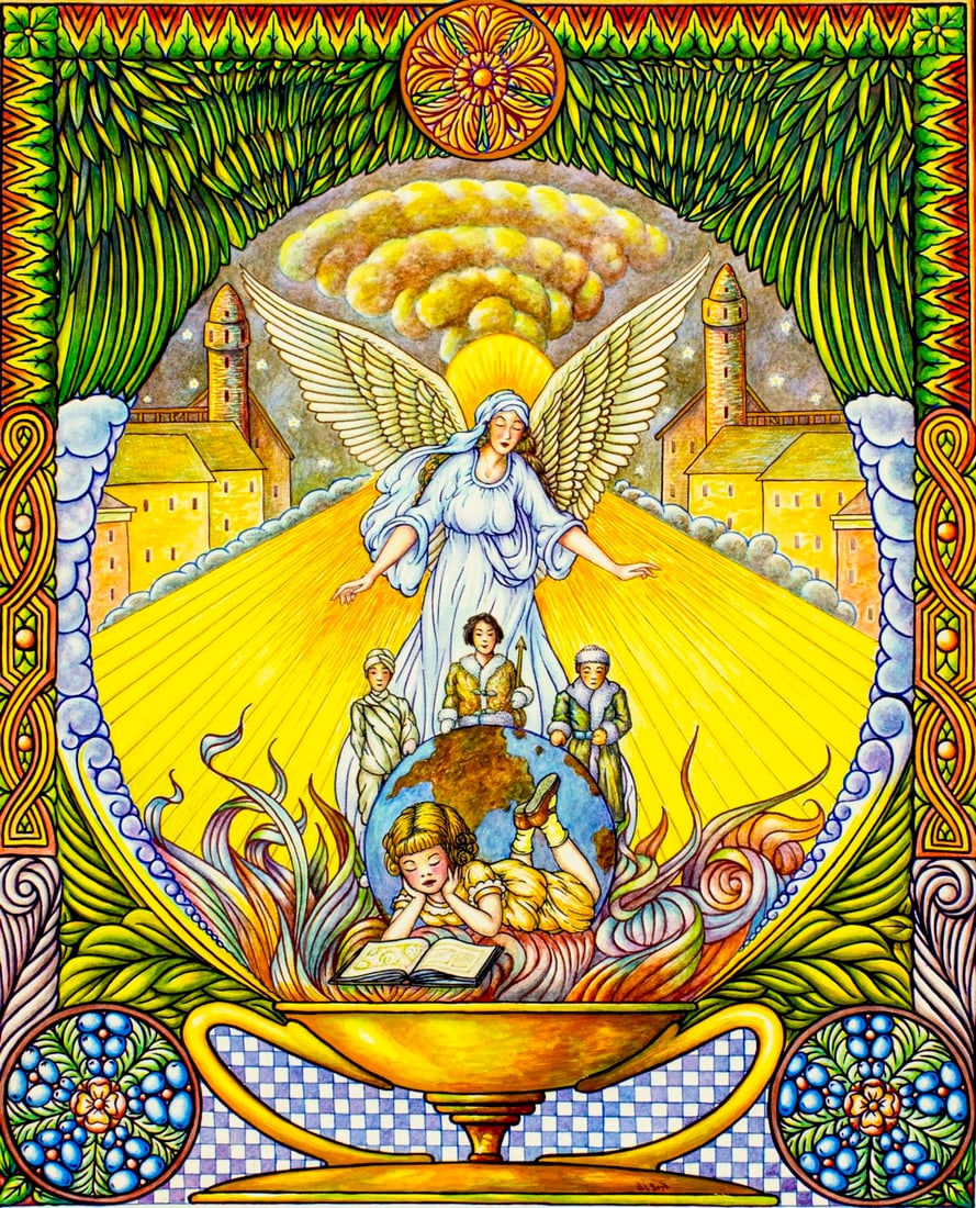 Joseph L Boyd (LA,20C) watercolor painting (1 of 15)