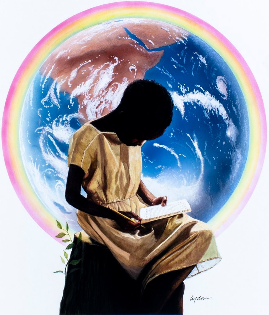 Tom Lydon (US,1944-?) pastel painting (1 of 13)