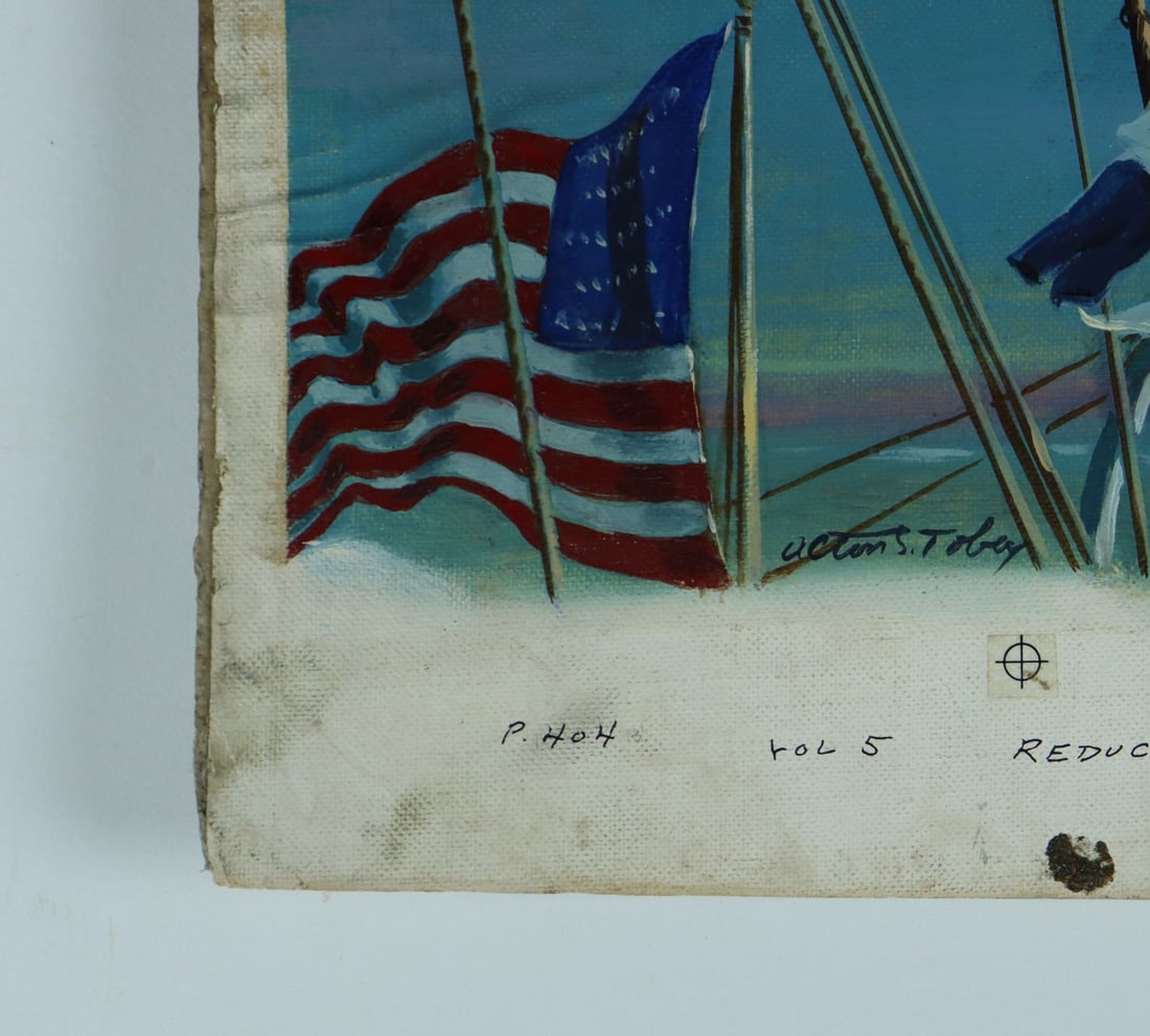 Alton Tobey (CT,1914-2005) oil painting - 10