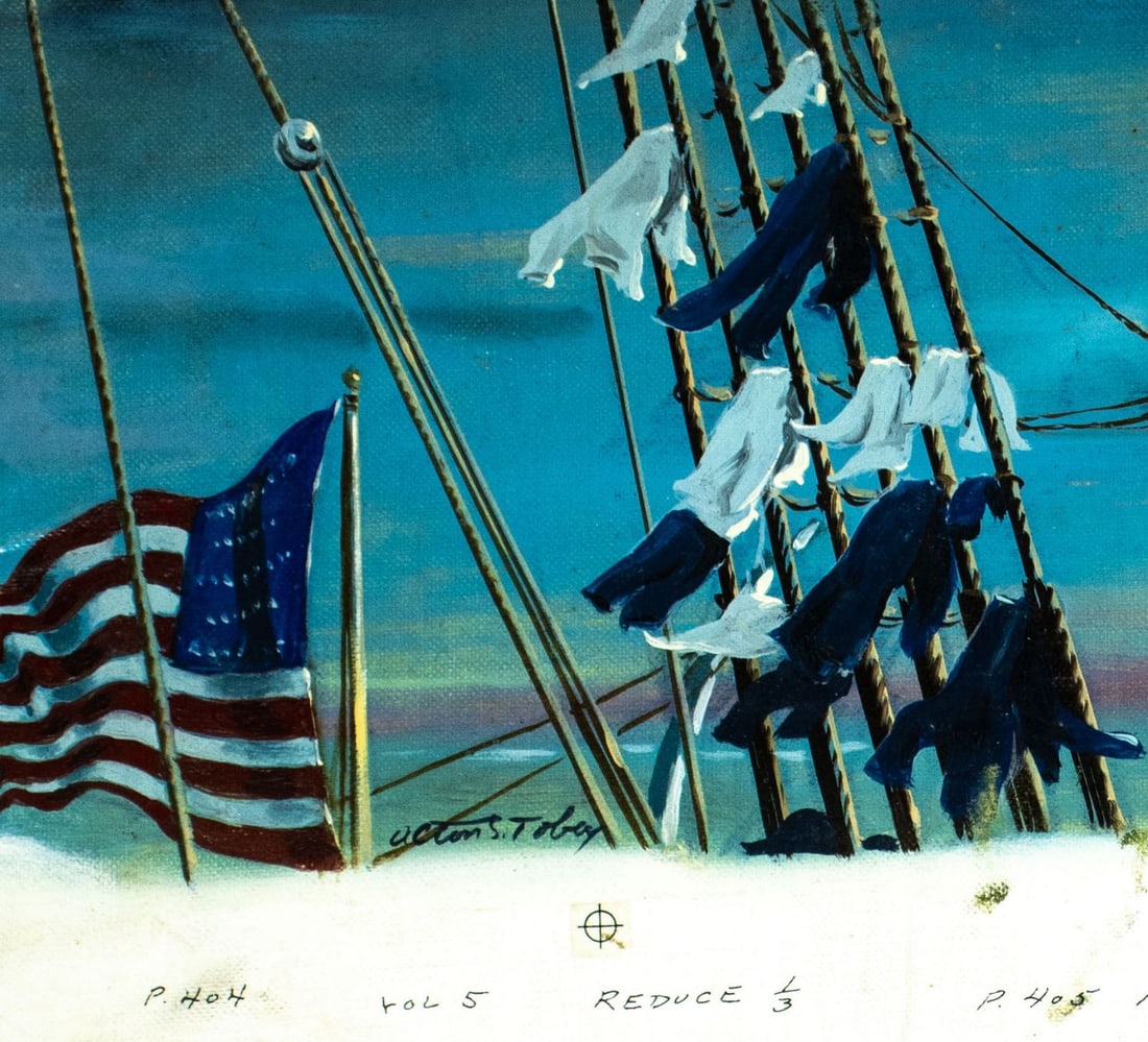 Alton Tobey (CT,1914-2005) oil painting - 6