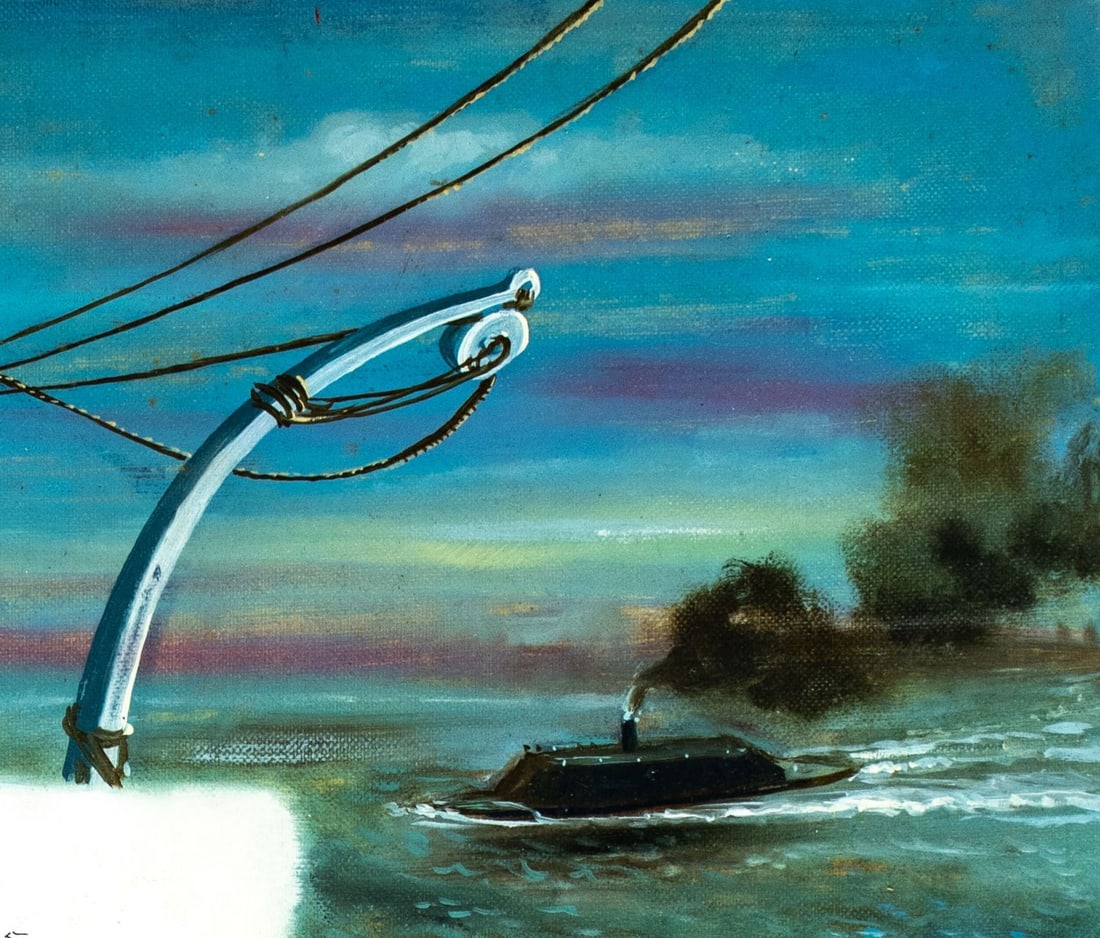 Alton Tobey (CT,1914-2005) oil painting - 7