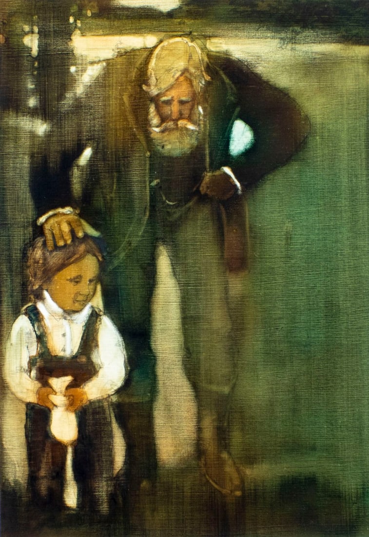 Walt Spitzmiller (MO,b 1944) watercolor painting (1 of 12)