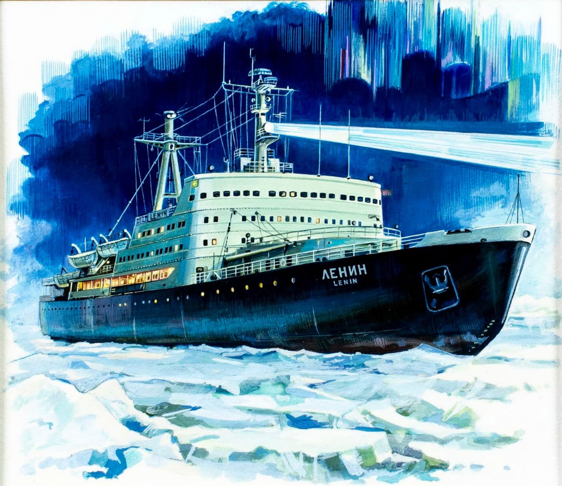 Anatoly Aksamit (Russia,1923-?) gouache painting (1 of 12)