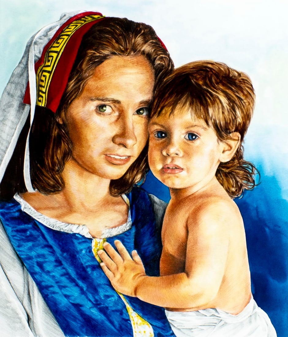 Chris Calle (CT,b 1961) colored pencil painting (1 of 12)