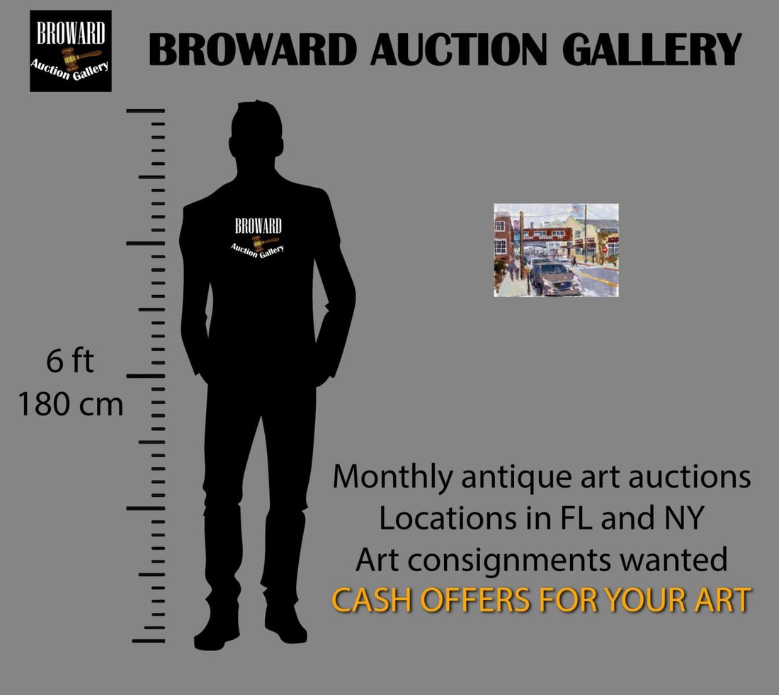 Vintage 20C California oil painting signed - 2