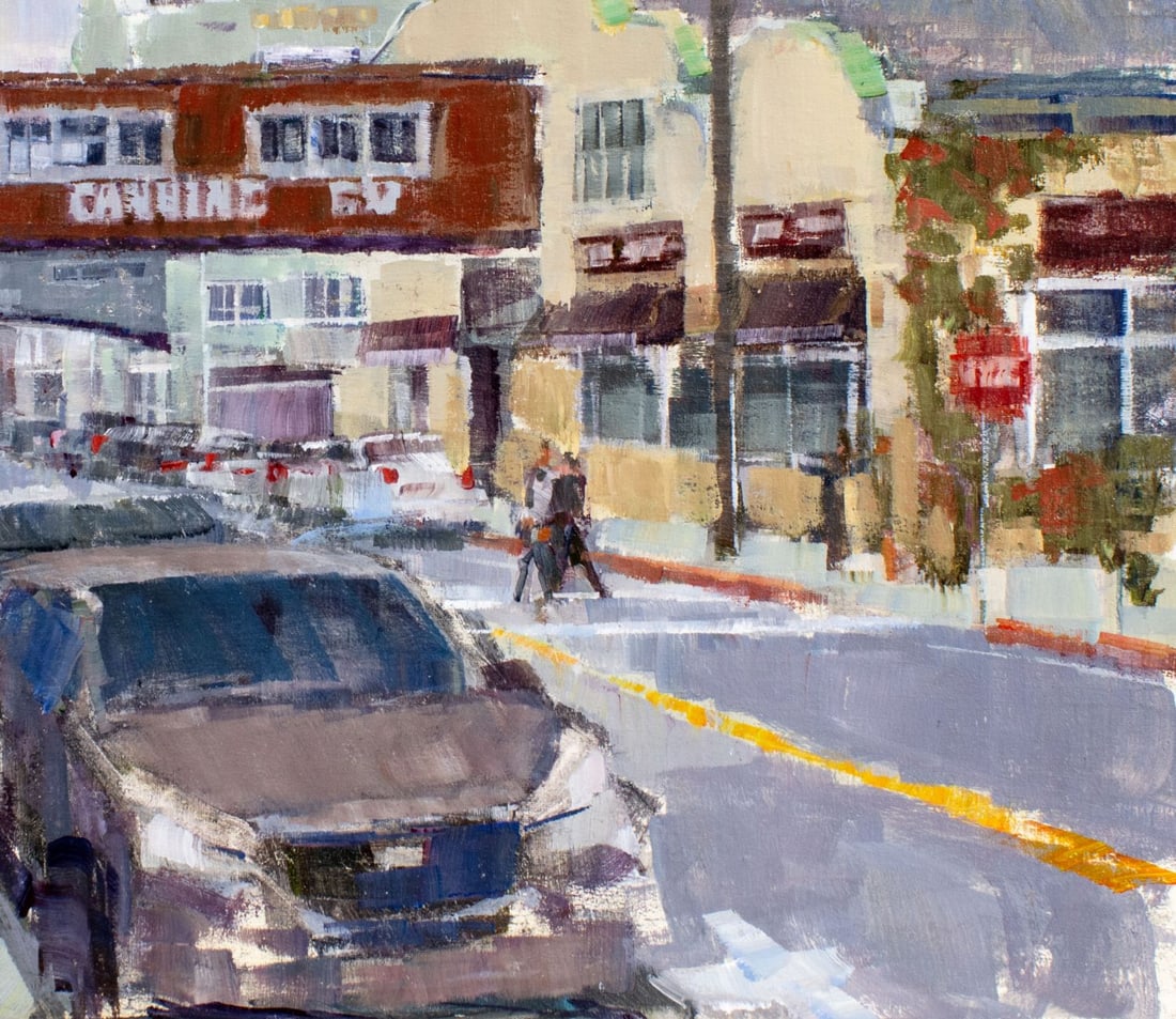 Vintage 20C California oil painting signed - 6