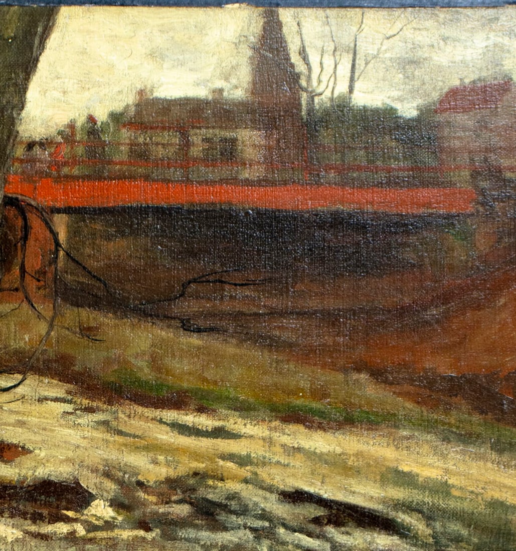 J Dunbar Wright (NY,CA,NJ,1862-1917) oil painting antique - 6