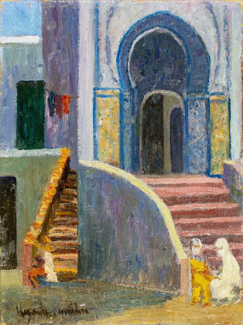 Hildegarde Hamilton (FL,VA,1898-1970) oil painting (1 of 12)