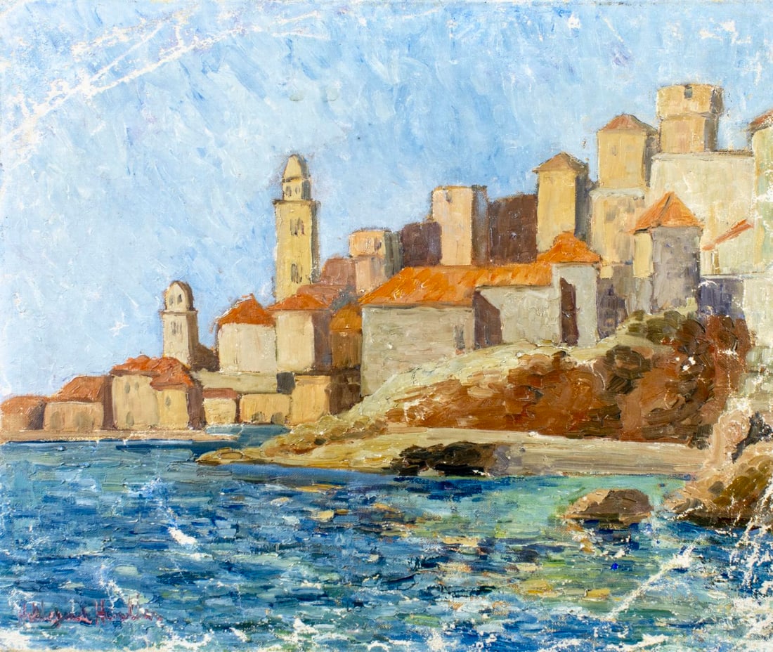 Hildegarde Hamilton (FL,VA,1898-1970) oil painting (1 of 13)