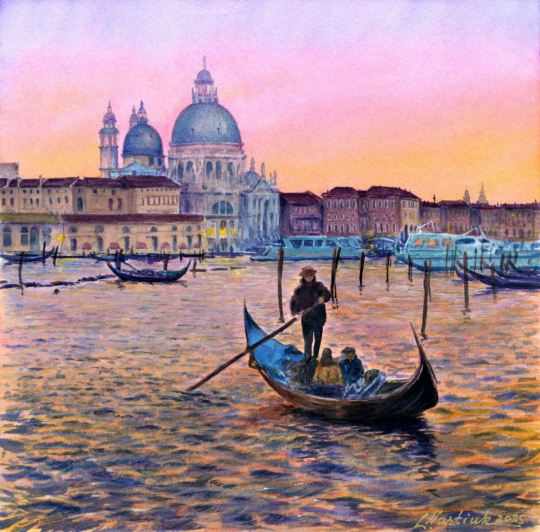 Lyudmila Nastiuk (Ukraine,20/21C) mixed media painting (1 of 11)