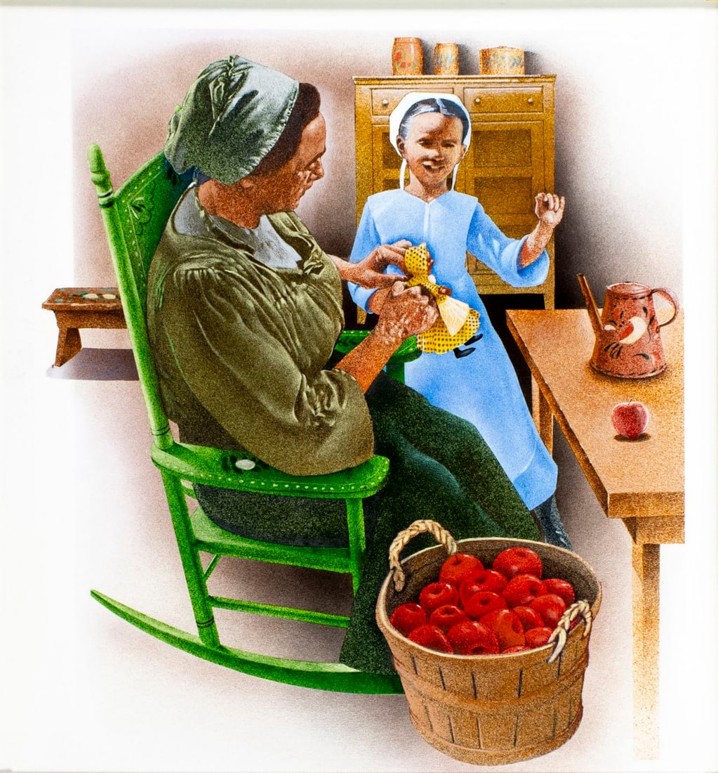 Jim Butcher (MD,1944-?) mixed media painting (1 of 13)