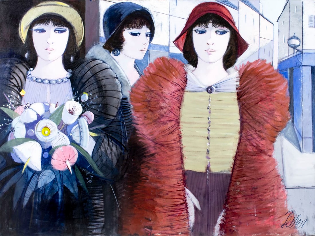 Charles Levier (French,NY,CA,1920-2003) oil painting (1 of 13)