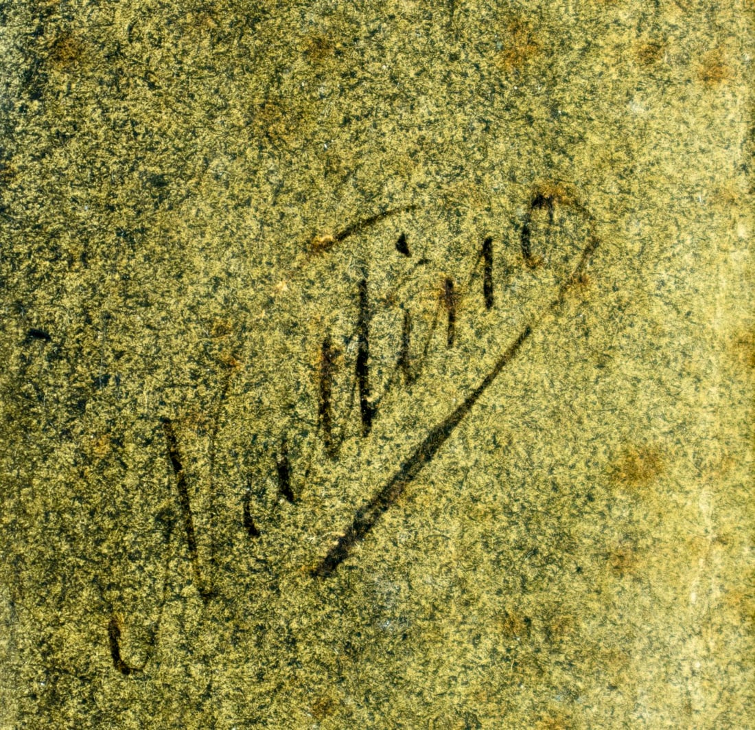 Girolamo Nattino (Italy,1842-1913) watercolor painting antique - 4