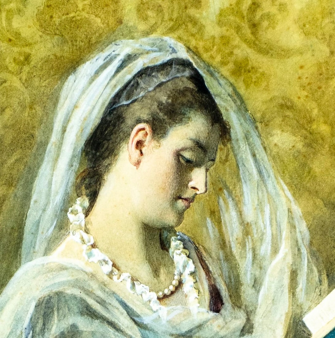 Girolamo Nattino (Italy,1842-1913) watercolor painting antique - 6