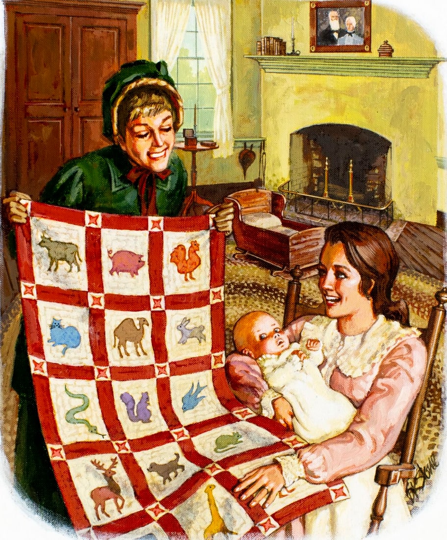 David Stone (OR,1922-2001) acrylic painting (1 of 13)