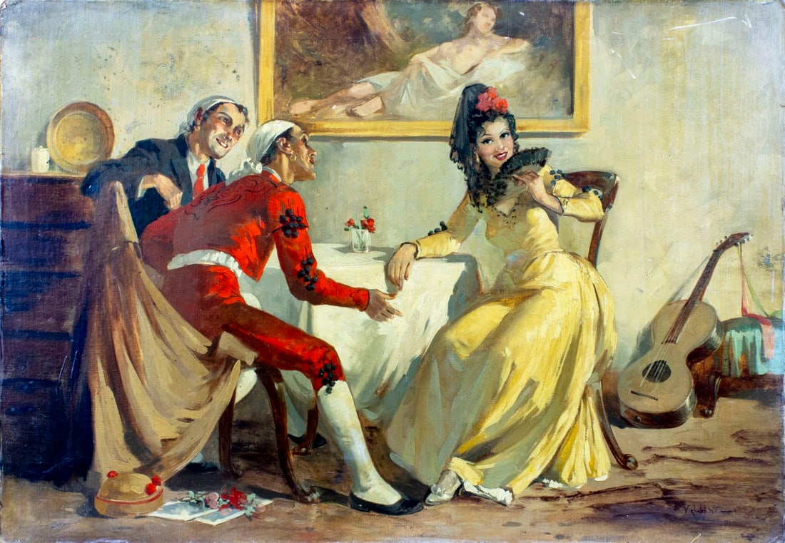 ATTR Witman Etelka Vizkeleti (Hungary,1882-1962) oil painting - 3