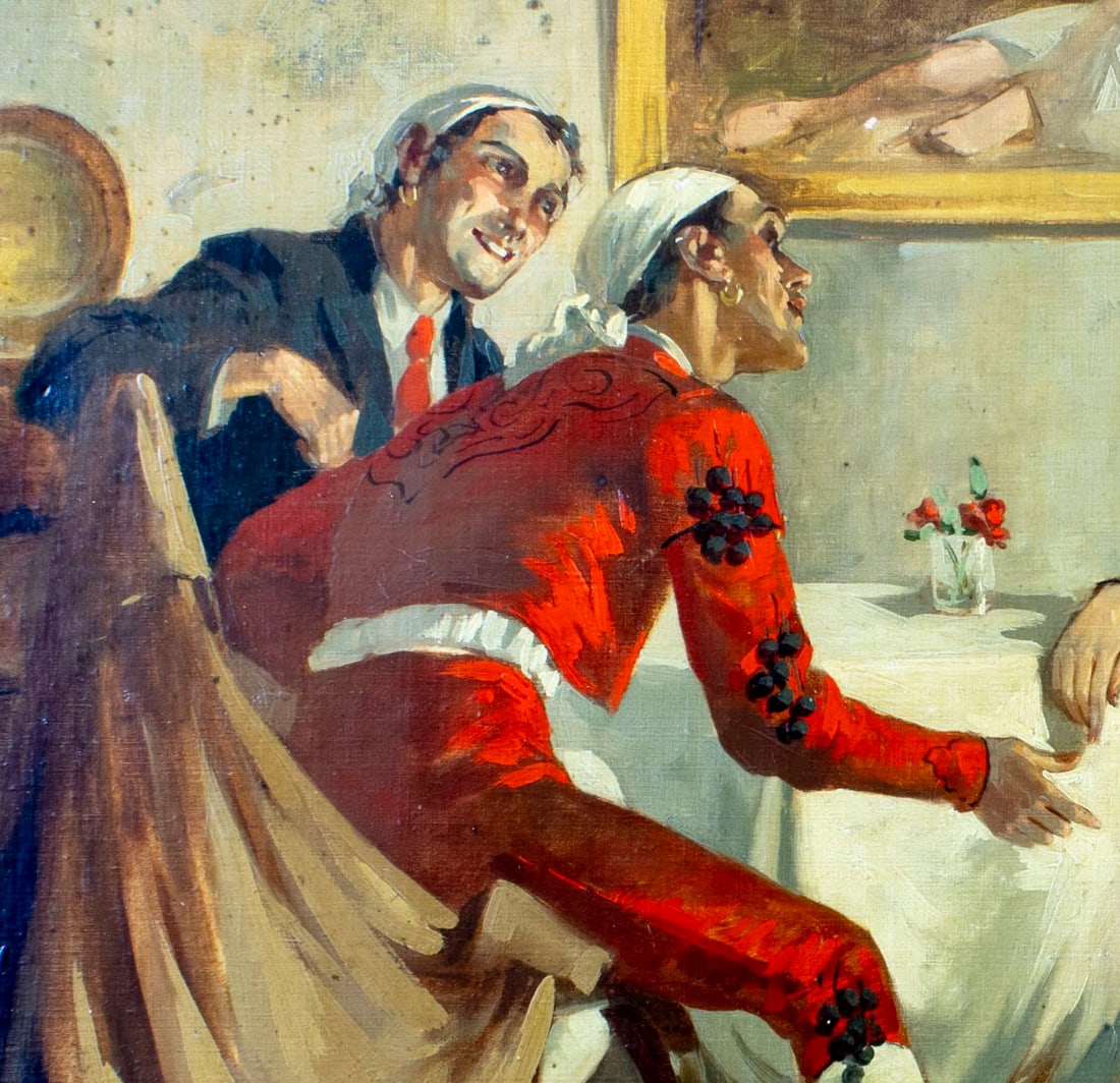 ATTR Witman Etelka Vizkeleti (Hungary,1882-1962) oil painting - 6