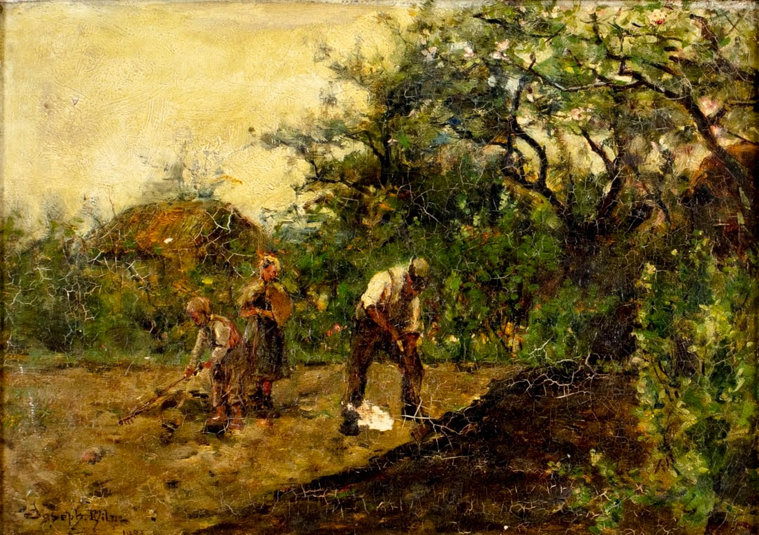 Joseph Milne (UK,1857-1911) oil painting antique (1 of 14)