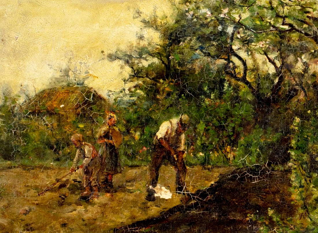 Joseph Milne (UK,1857-1911) oil painting antique - 5