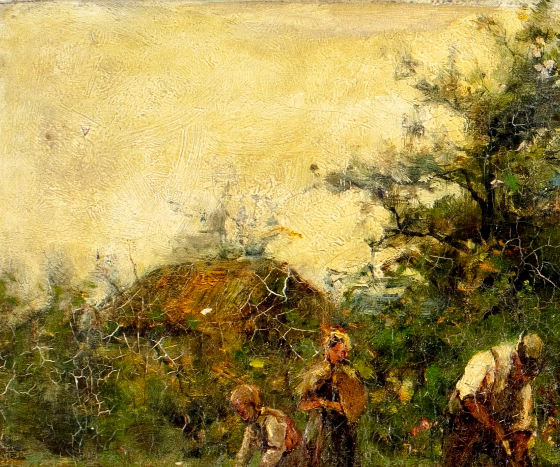 Joseph Milne (UK,1857-1911) oil painting antique - 6