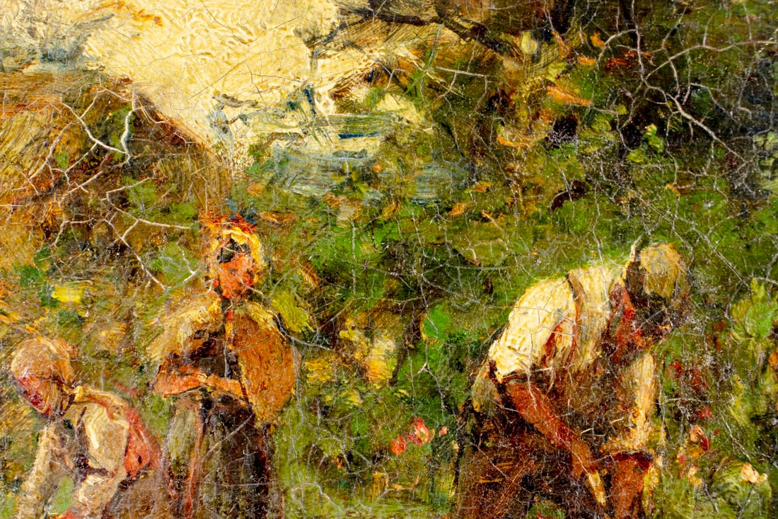 Joseph Milne (UK,1857-1911) oil painting antique - 8