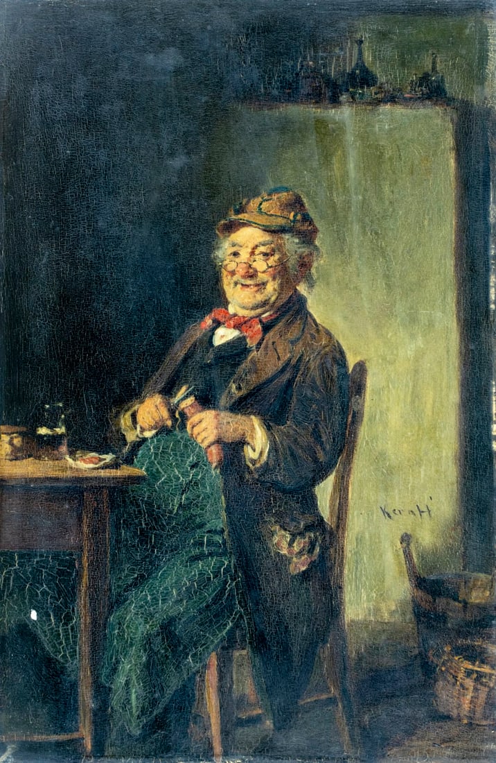 Hermann Kern (Hungary,1838-1912) oil painting antique (1 of 15)