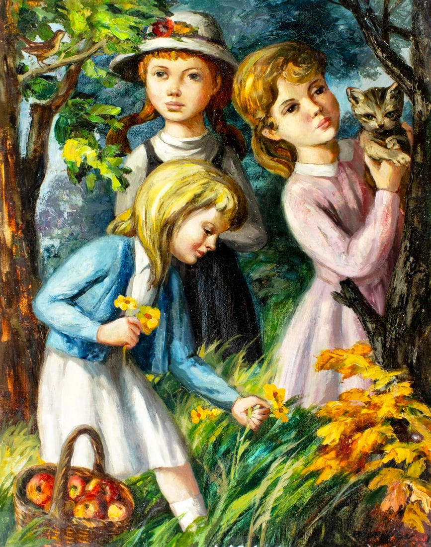 Jose Buigas (Spain,1927-?) oil painting (1 of 13)