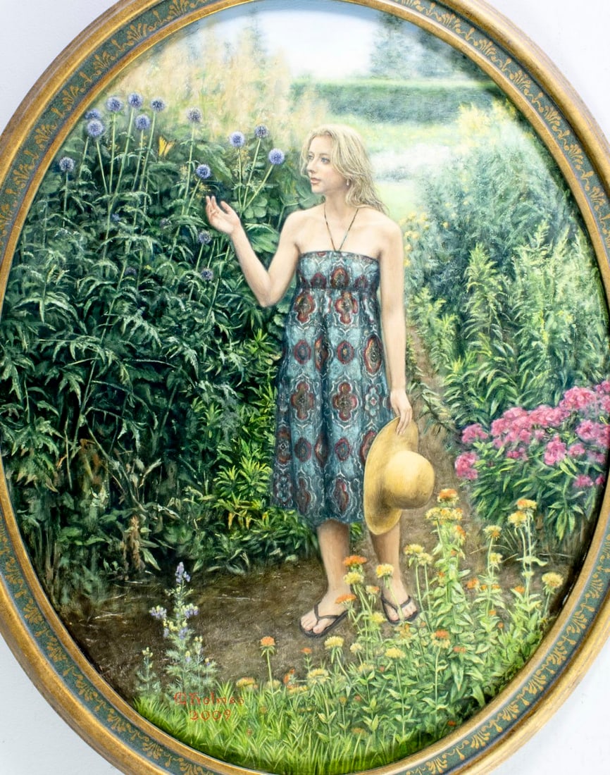 Melville Holmes (CA,b 1950) oil painting (1 of 12)