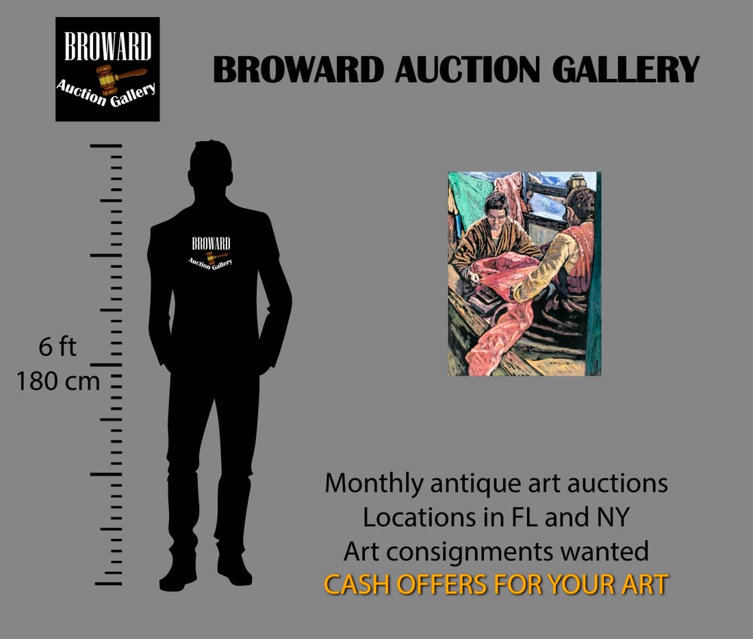 Evelyn Metzger (NY,Brazil,1911-2007) oil painting - 2