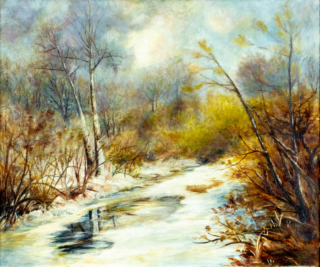 Bowen Haines (NY,Canada,1858-?) oil painting antique (1 of 12)