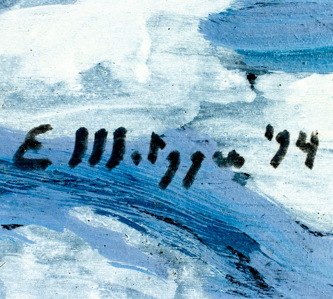 Evelyn Metzger (NY,Brazil,1911-2007) oil painting - 4