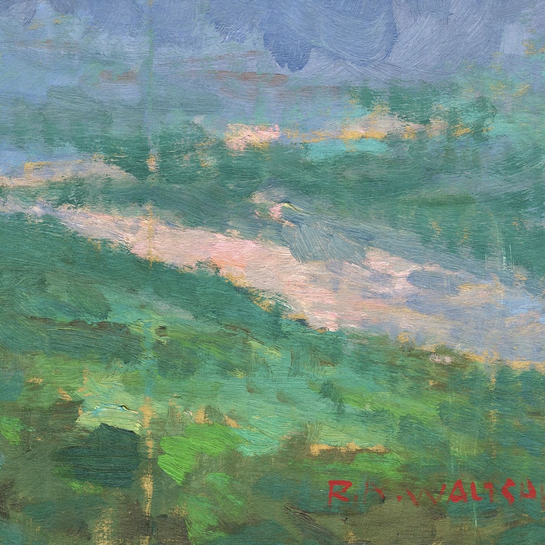 Robert Waltsak (NJ,b 1944) oil painting - 7