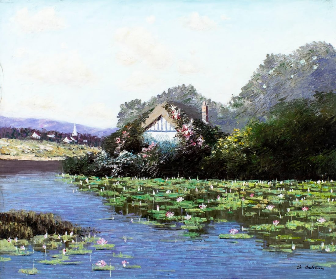 Charles Andrews (UK,20C) oil painting (1 of 13)