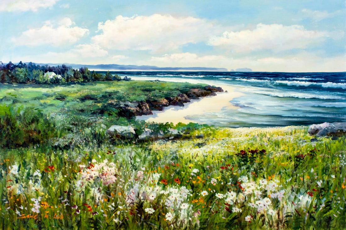 Sang M Lee (South Korea,US,1949-?) oil painting (1 of 13)