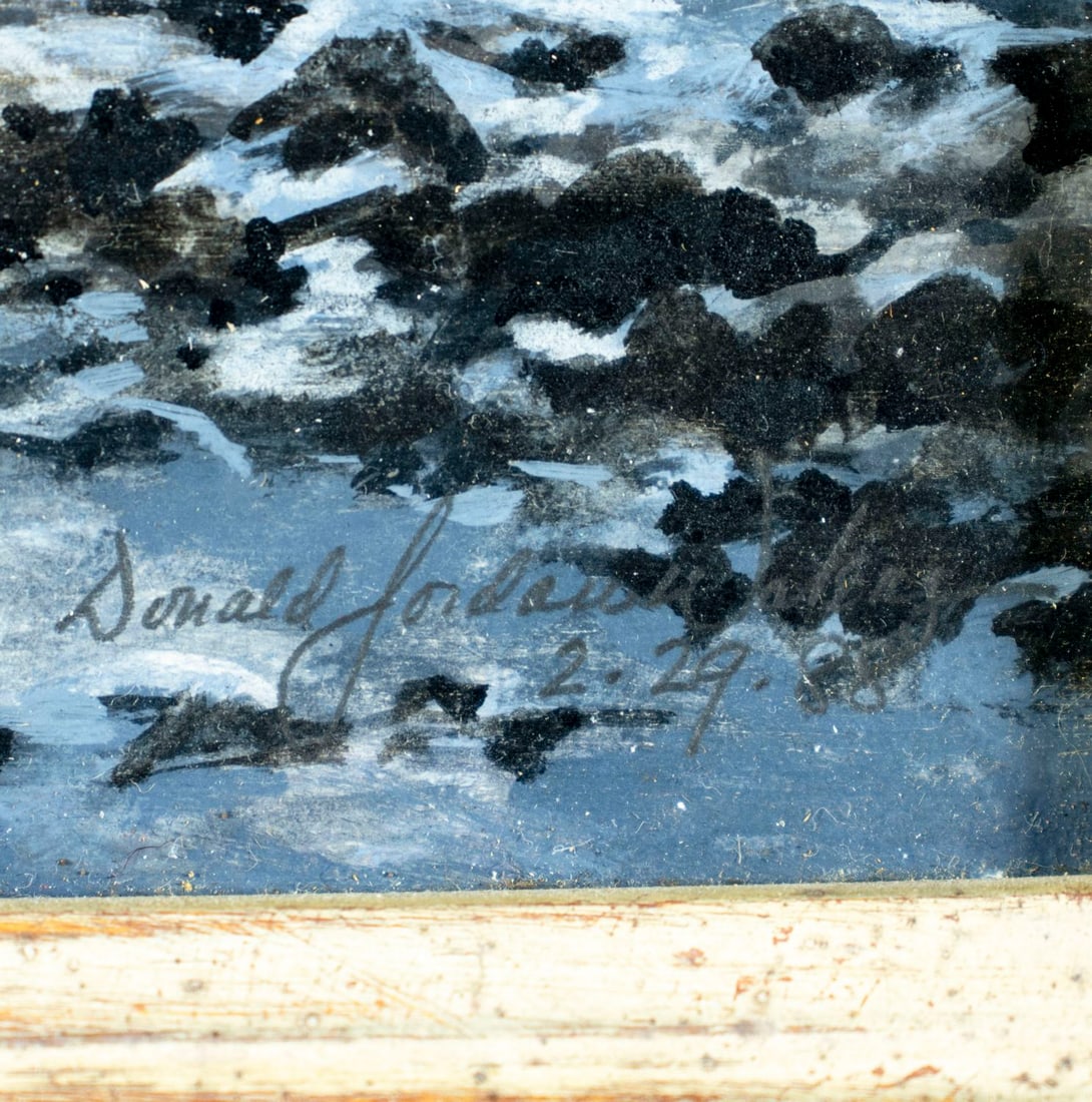 Donald Waters (NJ,1931-2005) oil painting - 4