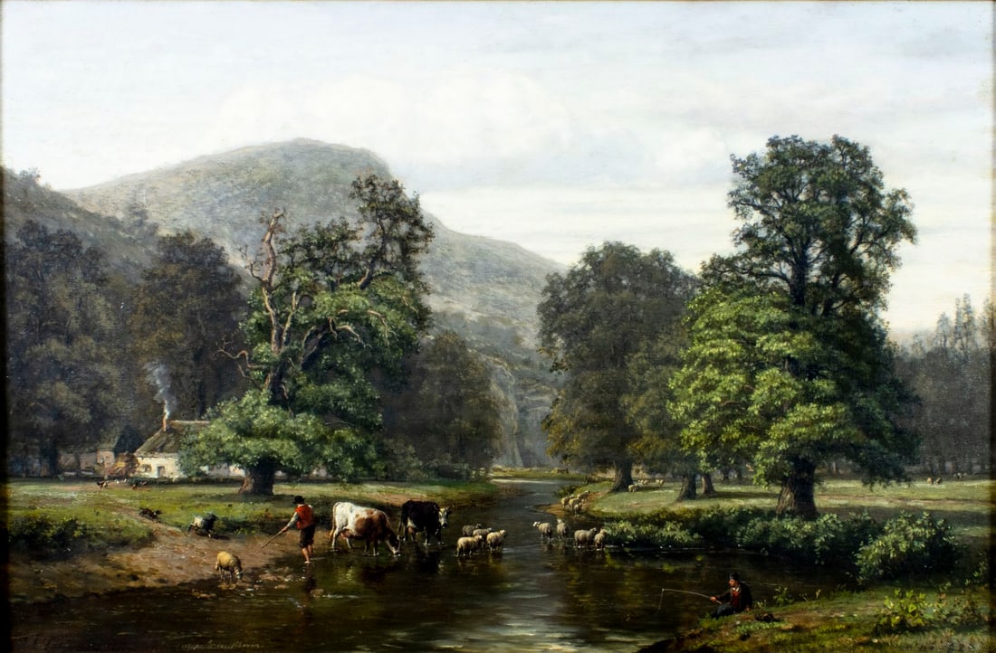 Eugene Verboeckhoven (Belgium,1798-1881) oil painting antique (1 of 17)