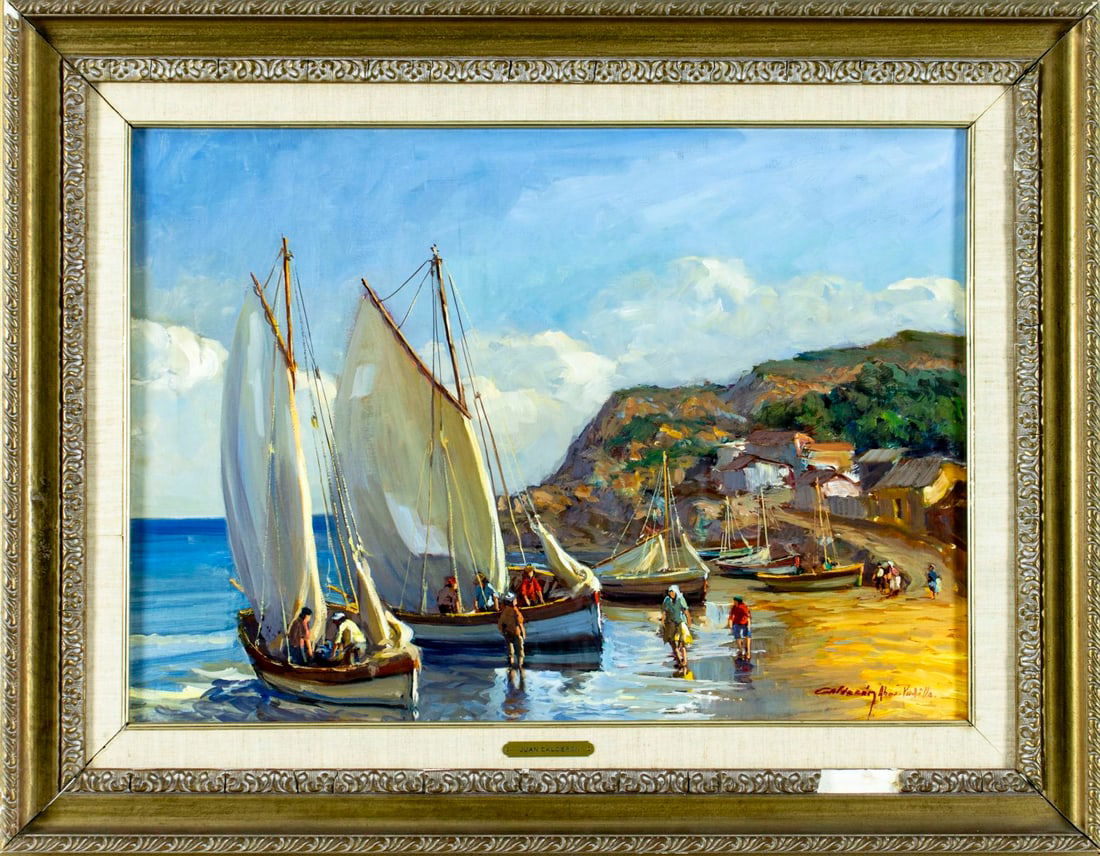 Calderon Padilla (South America,20C) oil painting antique - 3