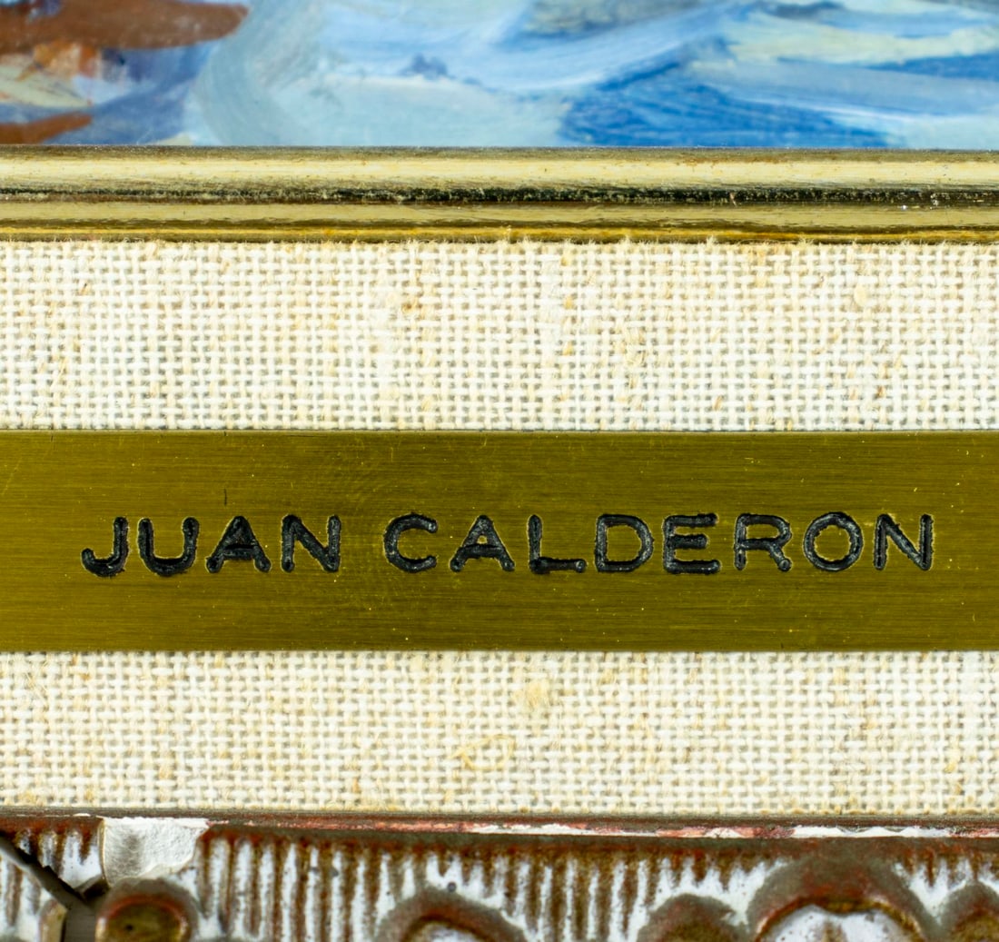 Calderon Padilla (South America,20C) oil painting antique - 8