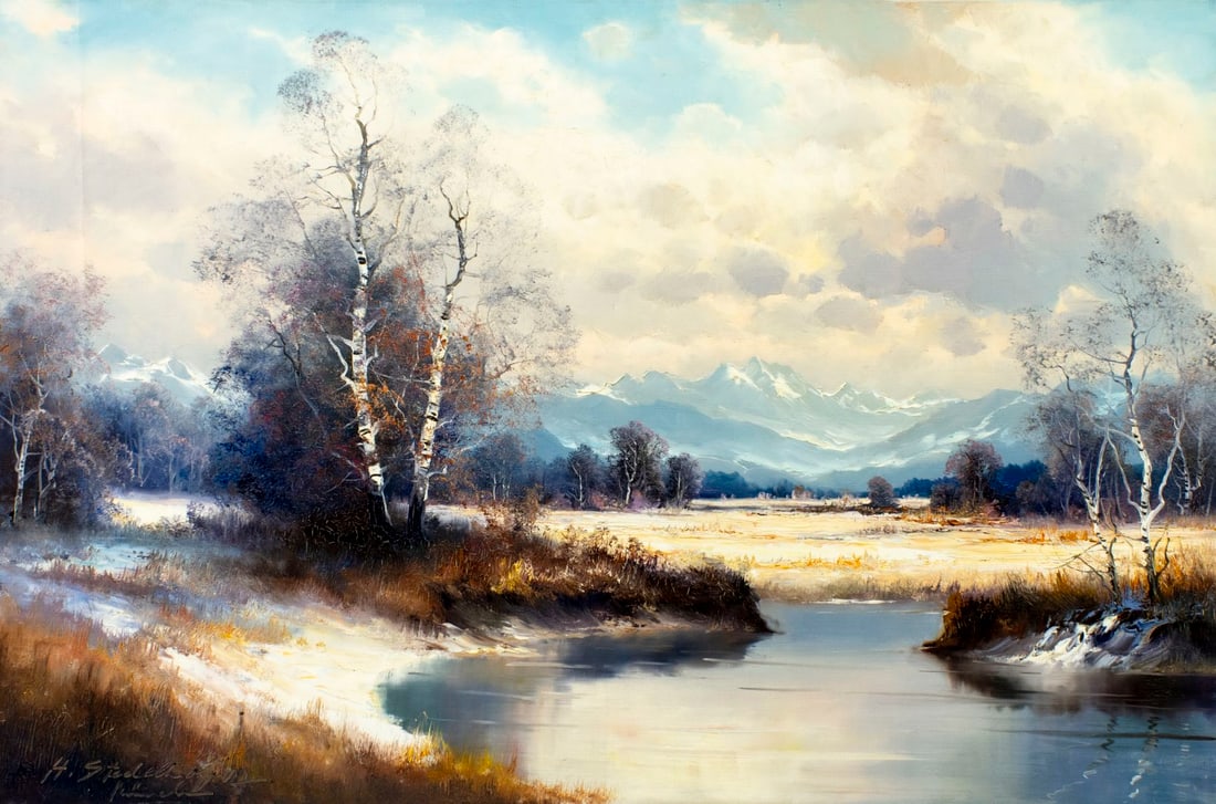 Helmut Stadelhofer (German,1914-1979) oil painting (1 of 13)